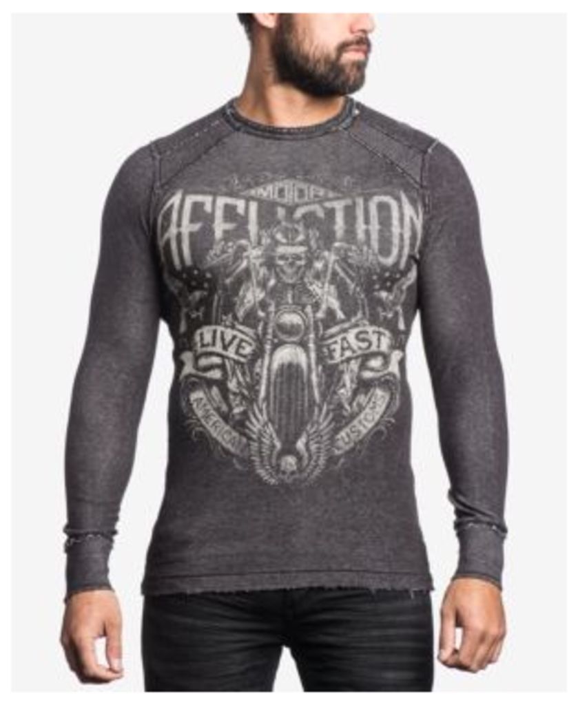 Affliction Men's Graphic-Print Thermal Shirt