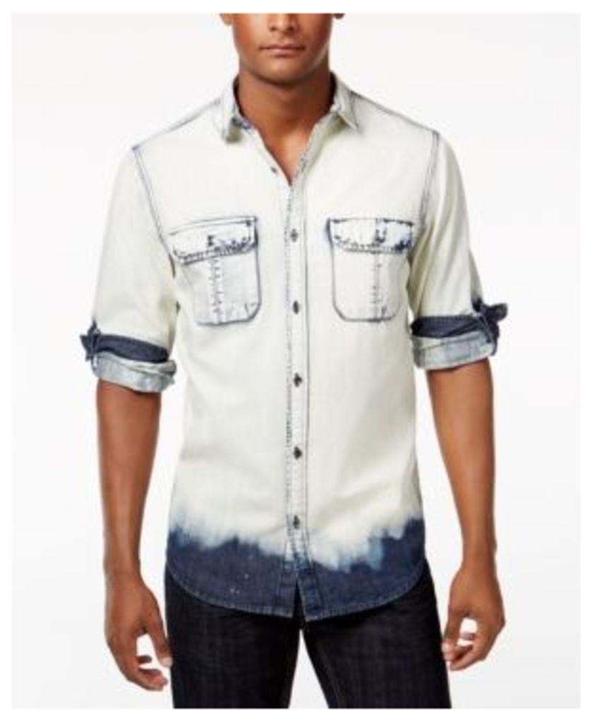 Inc International Concepts Men's Macbeth Bleach-Washed Shirt, Only at Macy's