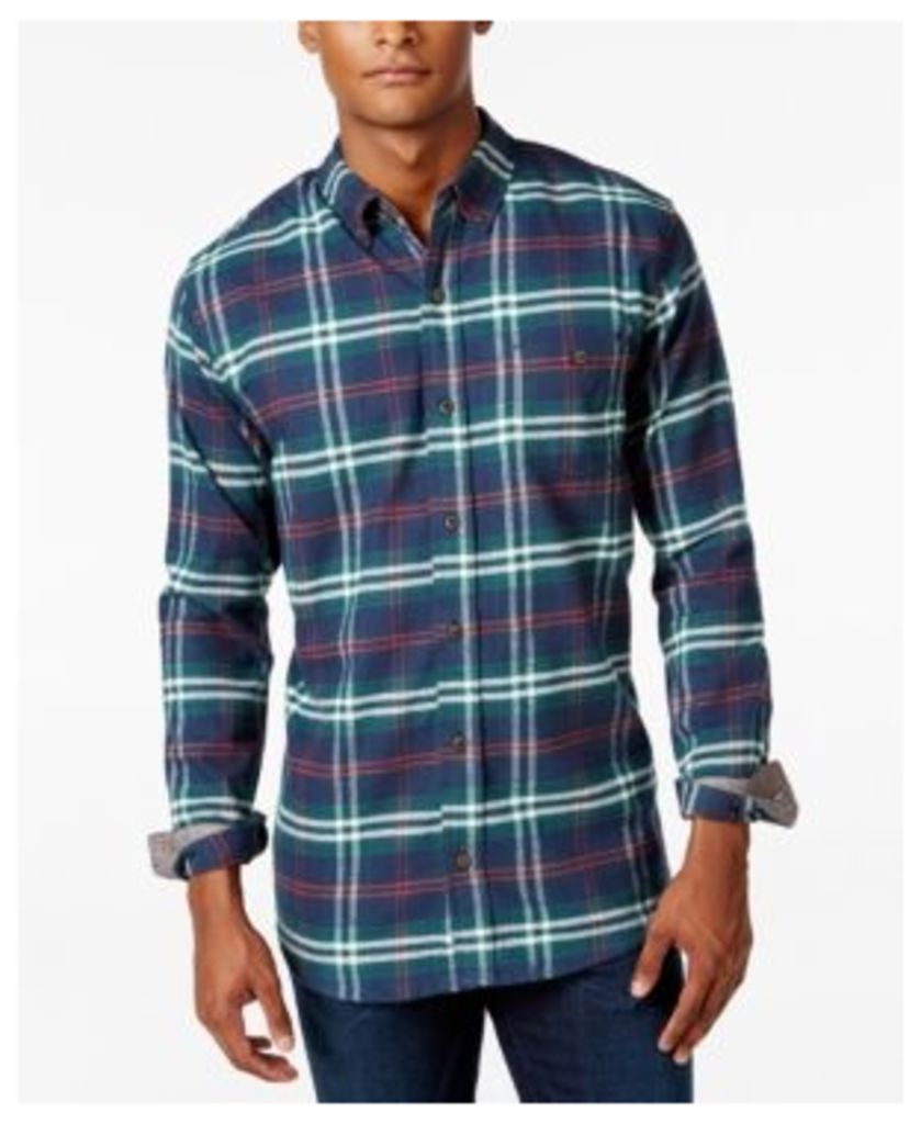 Weatherproof Vintage Men's Big and Tall Plaid Flannel Shirt, Classic Fit