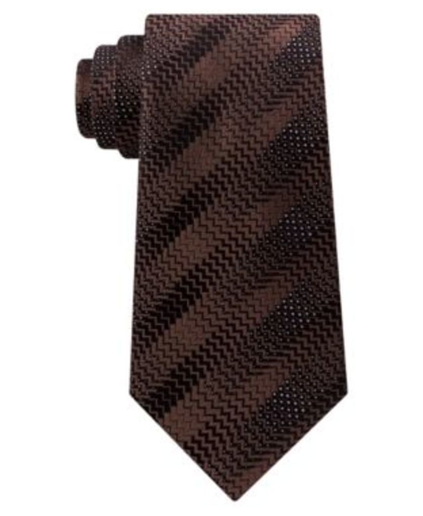 Sean John Men's Herringbone Stripe Silk Tie
