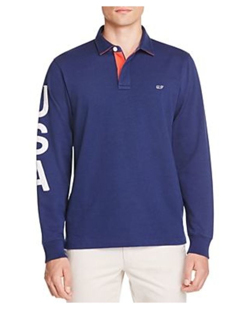 Vineyard Vines Usa Rugby Classic Fit Polo Shirt