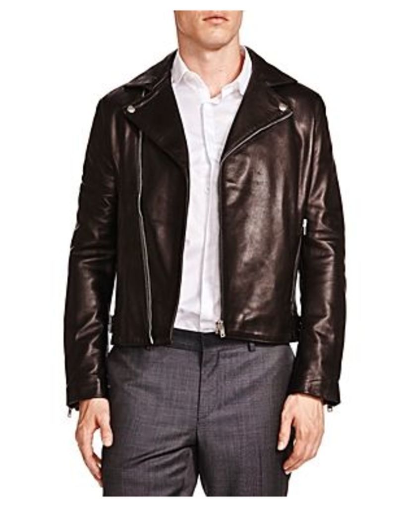 The Kooples Minimalist Leather Moto Jacket