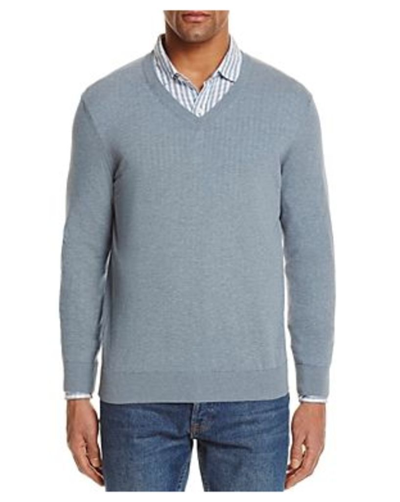 The Men's Store at Bloomingdale's Cotton V-Neck Sweater - 100% Exclusive