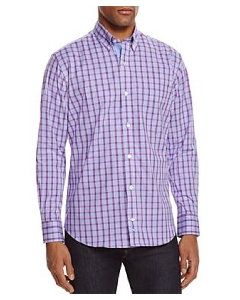 TailorByrd Cranberry Check Classic Fit Button-Down Shirt