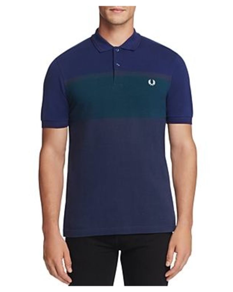 Fred Perry Color Block Stripe Slim Fit Polo Shirt