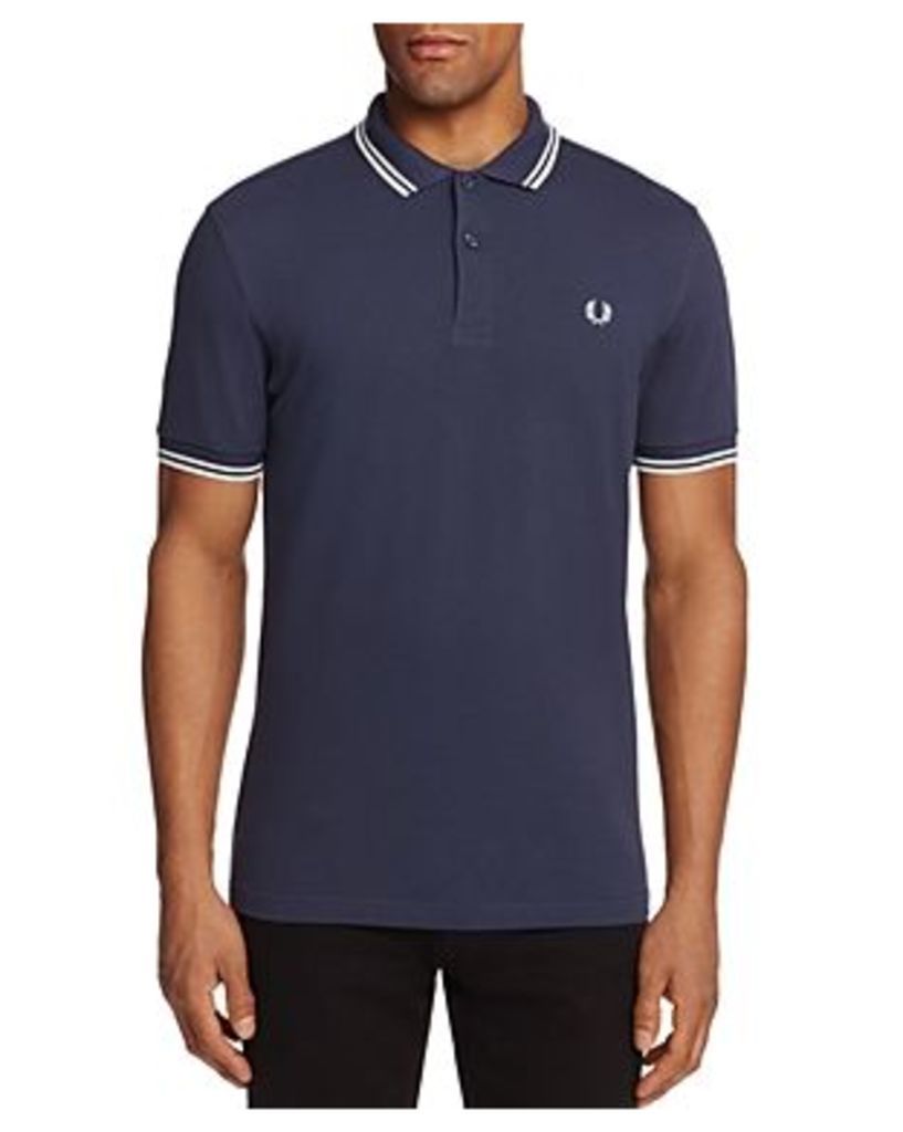 Fred Perry Tipped Pique Slim Fit Polo Shirt