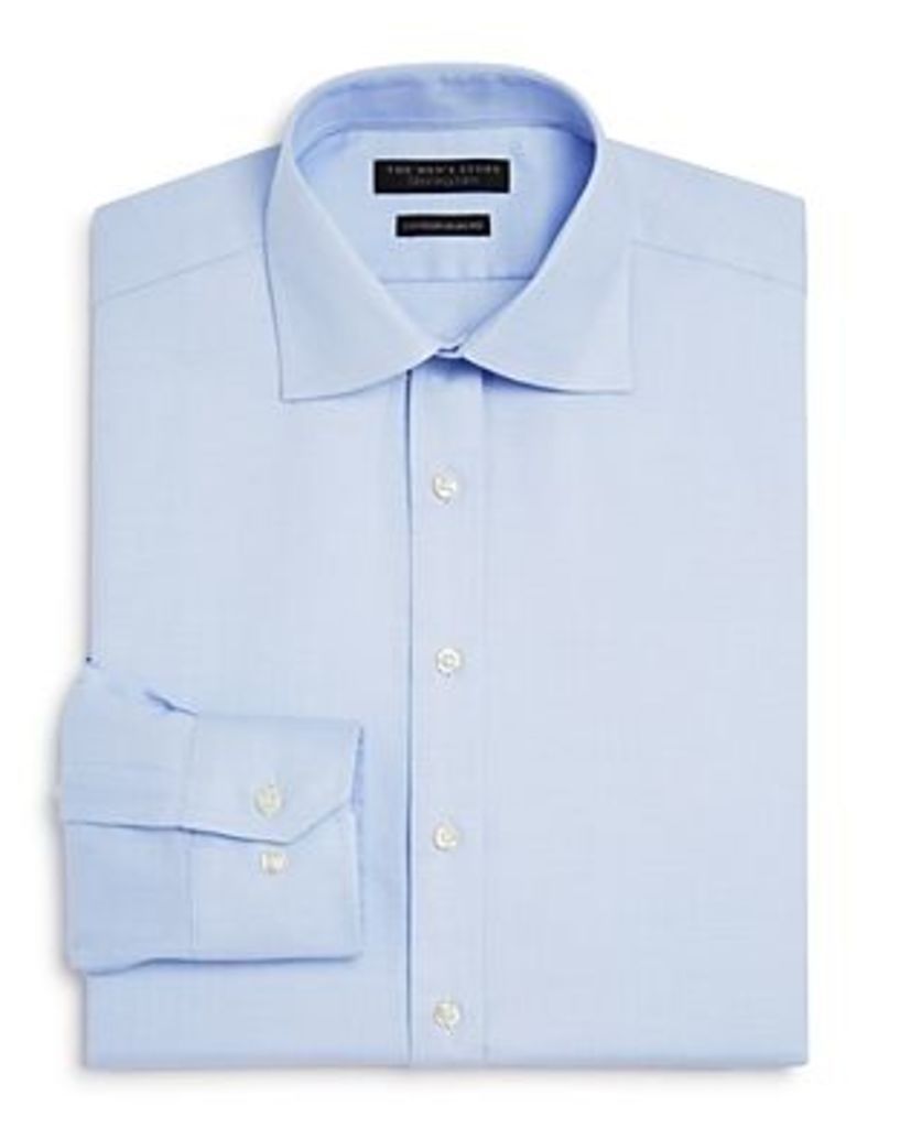 The Men's Store at Bloomingdale's Textured Solid Regular Fit Dress Shirt