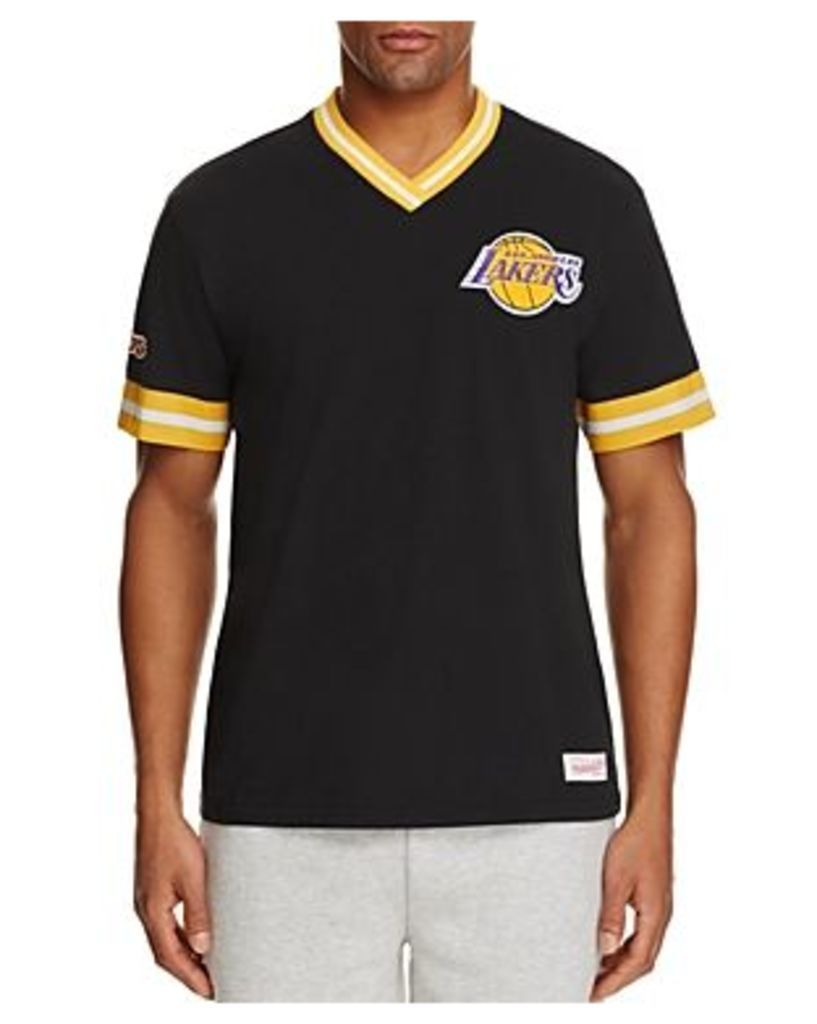 Mitchell & Ness Los Angeles Lakers Vintage Nba V-Neck Tee