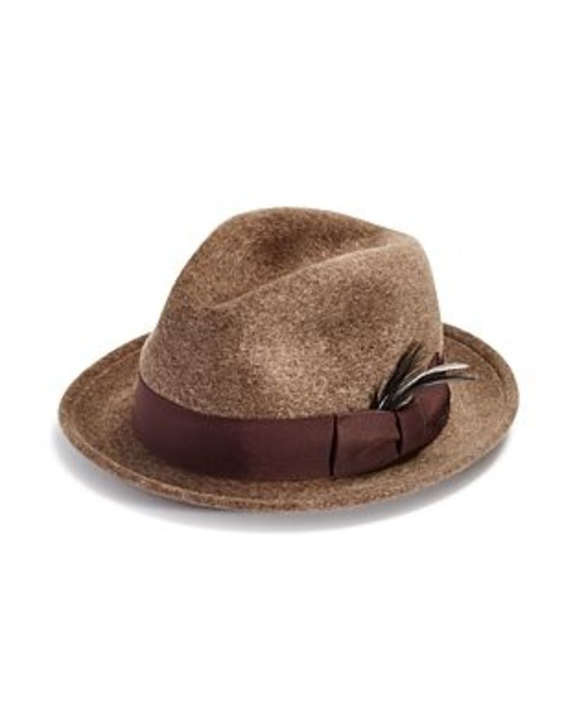 Bailey of Hollywood Riff Polished Wool Center Dent Crown Hat - 100% Exclusive