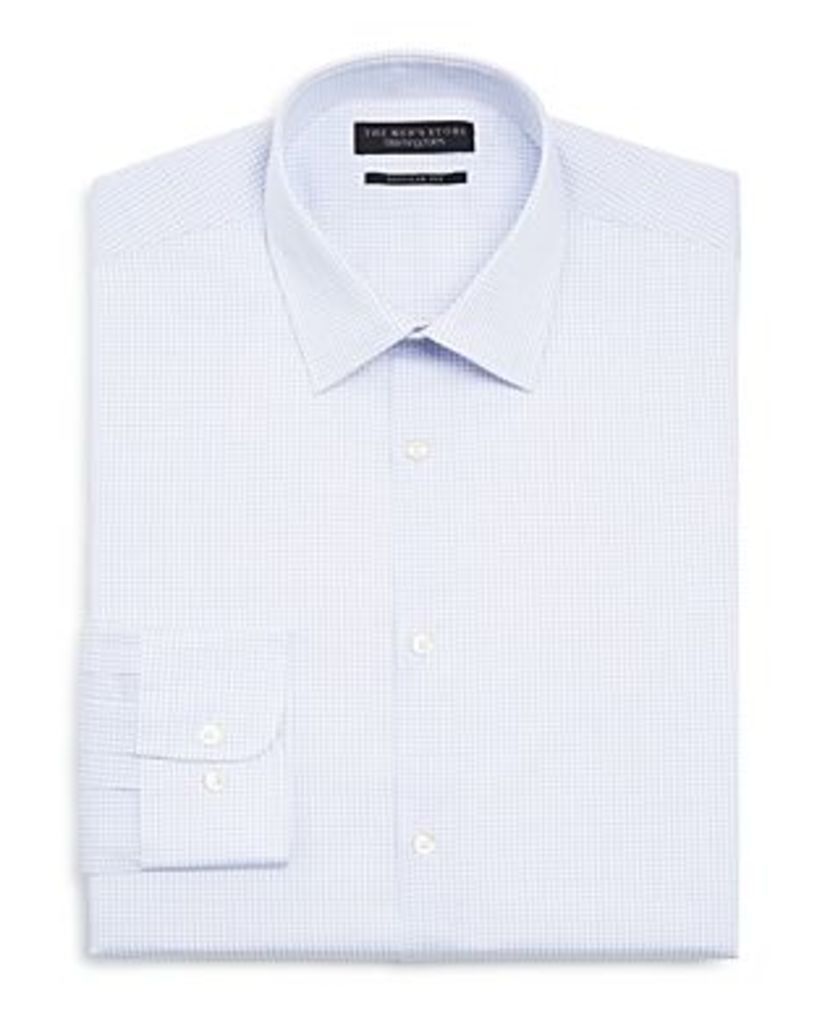 The Men's Store at Bloomingdale's Multi Check Regular Fit Dress Shirt - 100% Exclusive