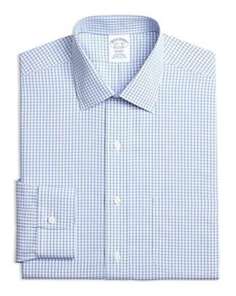 Brooks Brothers Regent Shadow Hairline Check Classic Fit Dress Shirt