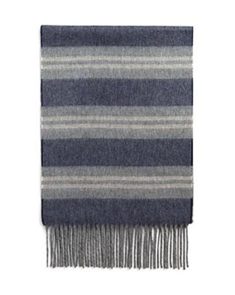 The Men's Store at Bloomingdale's Striped Cashmere Scarf - 100% Exclusive