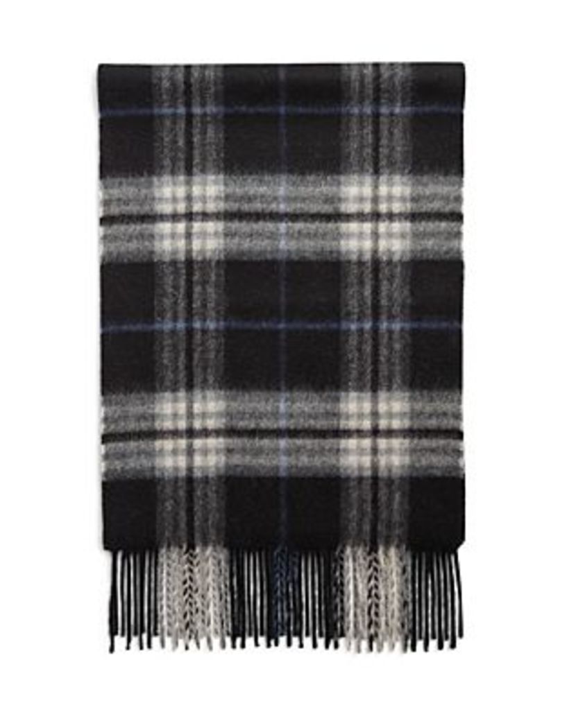 The Men's Store at Bloomingdale's Cashmere Classic Plaid Scarf - 100% Exclusive