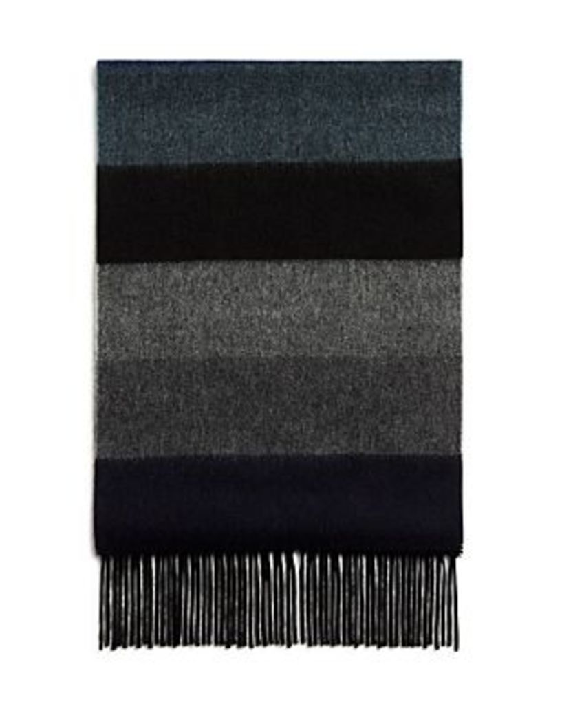 The Men's Store at Bloomingdale's Block-Stripe Cashmere Scarf - 100% Exclusive