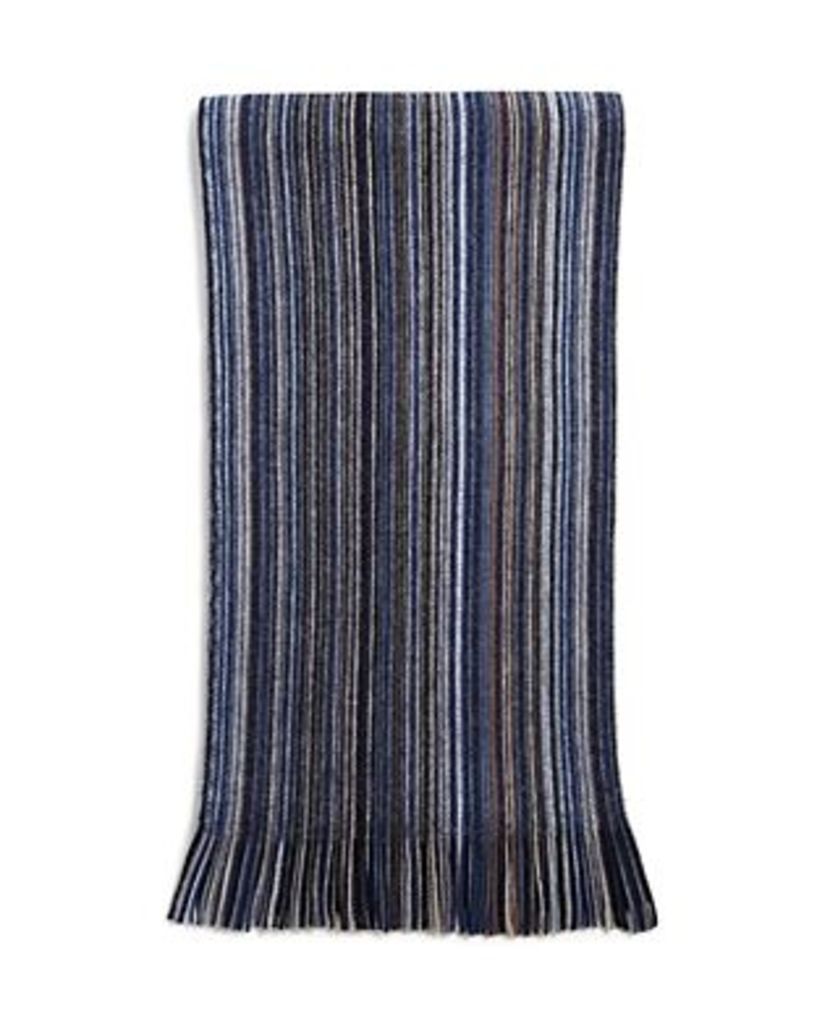 The Men's Store at Bloomingdale's Multi-Color-Stripe Wool Scarf - 100% Exclusive