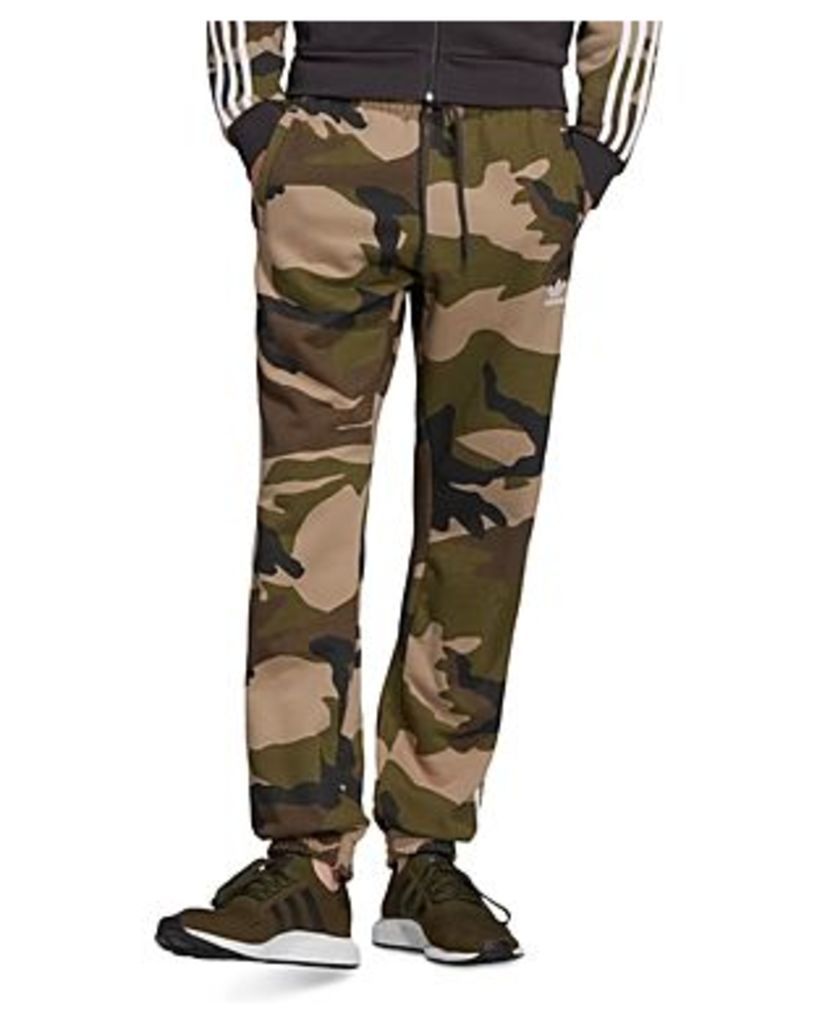 adidas Originals Camouflage-Print Fleece Sweatpants