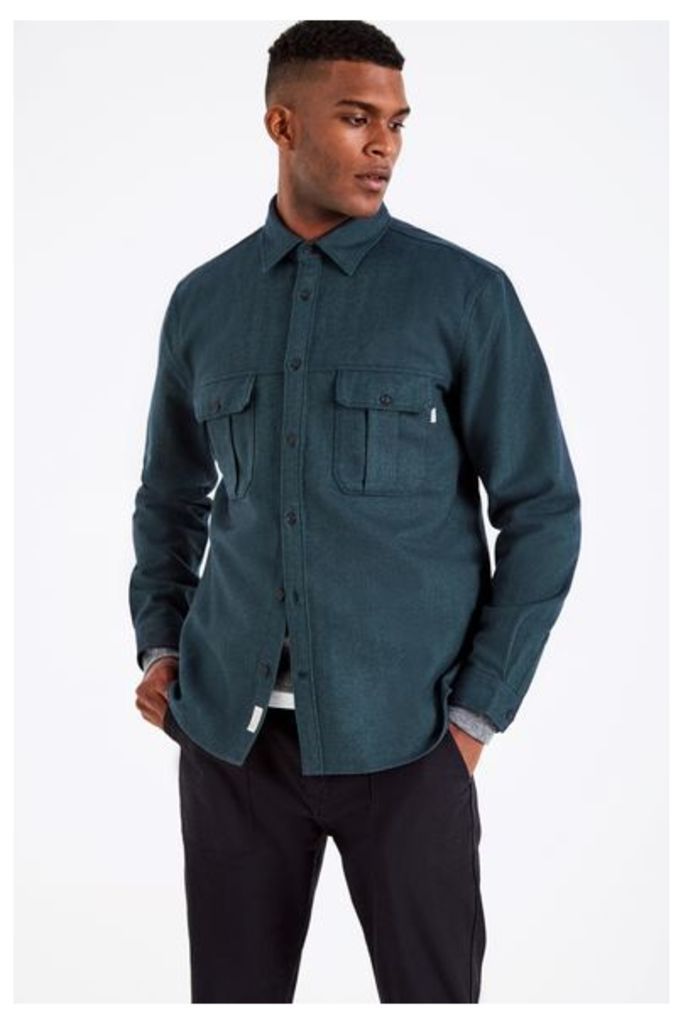 DUNDRY WOOL RICH FLANNEL SHIRT