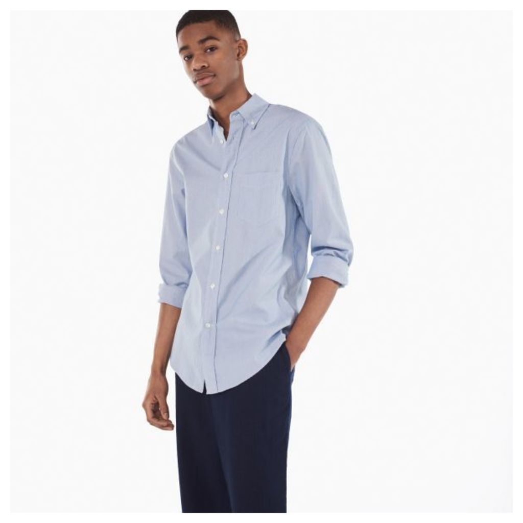 Dreamy Oxford Thin Stripe Shirt - Midnight Blue