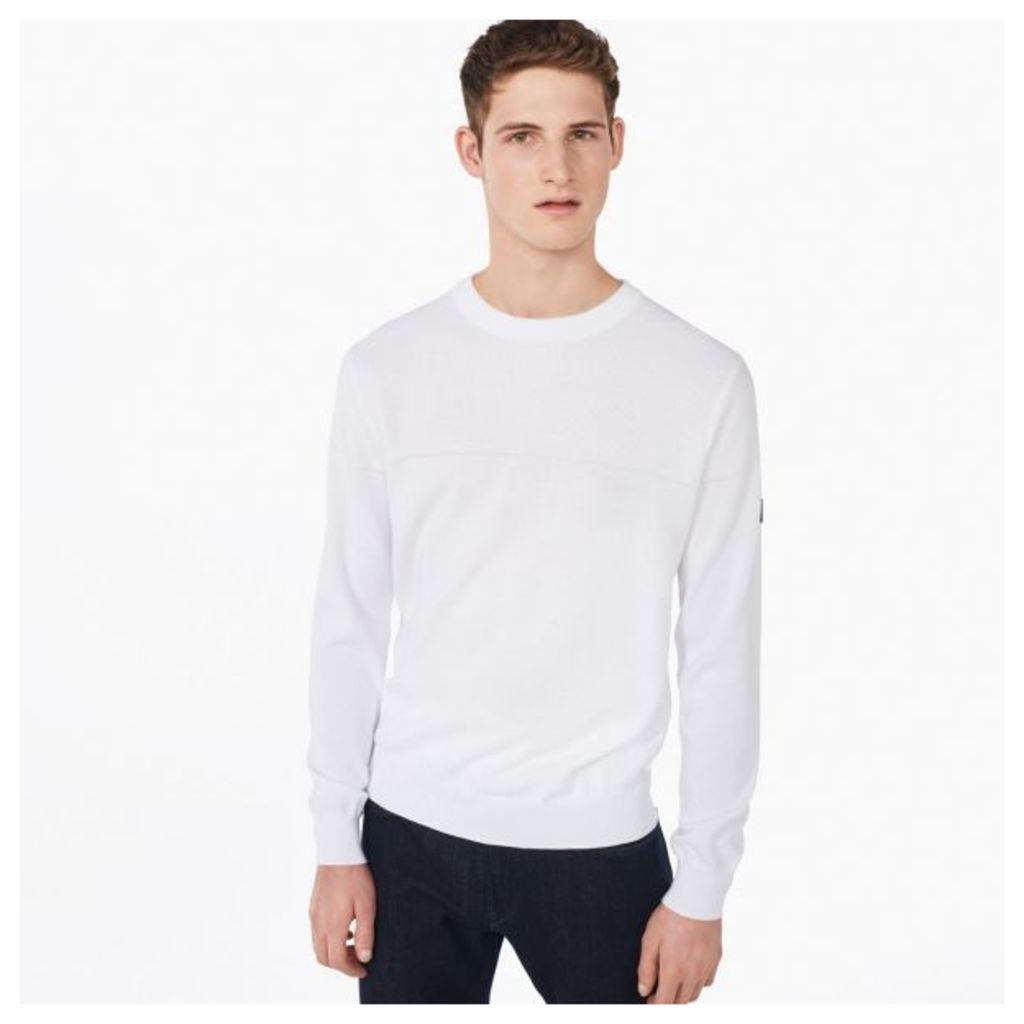 Tech Prepâ„¢ Texture Crew Sweater - White