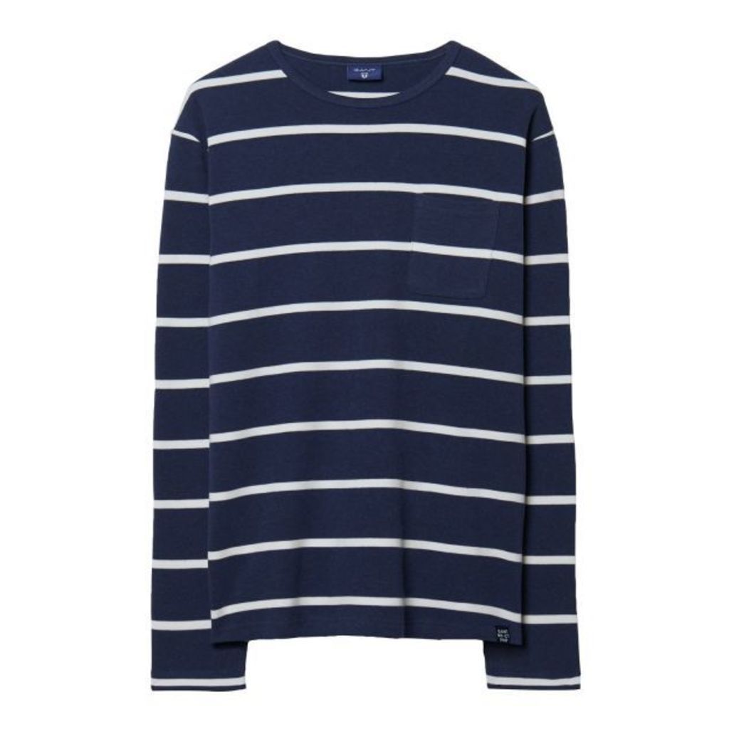 Breton Striped T-shirt - Persian Blue