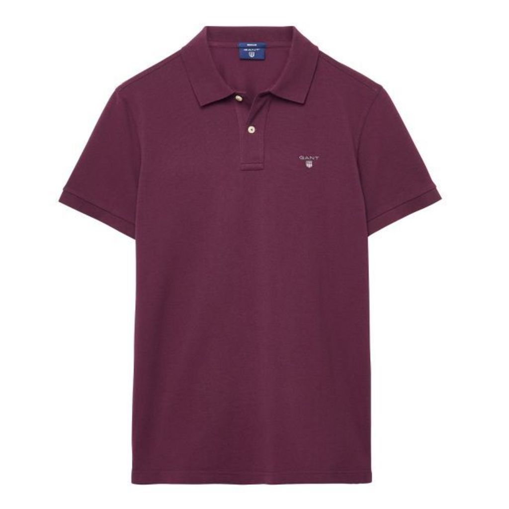 Solid Polo Shirt - Purple Fig