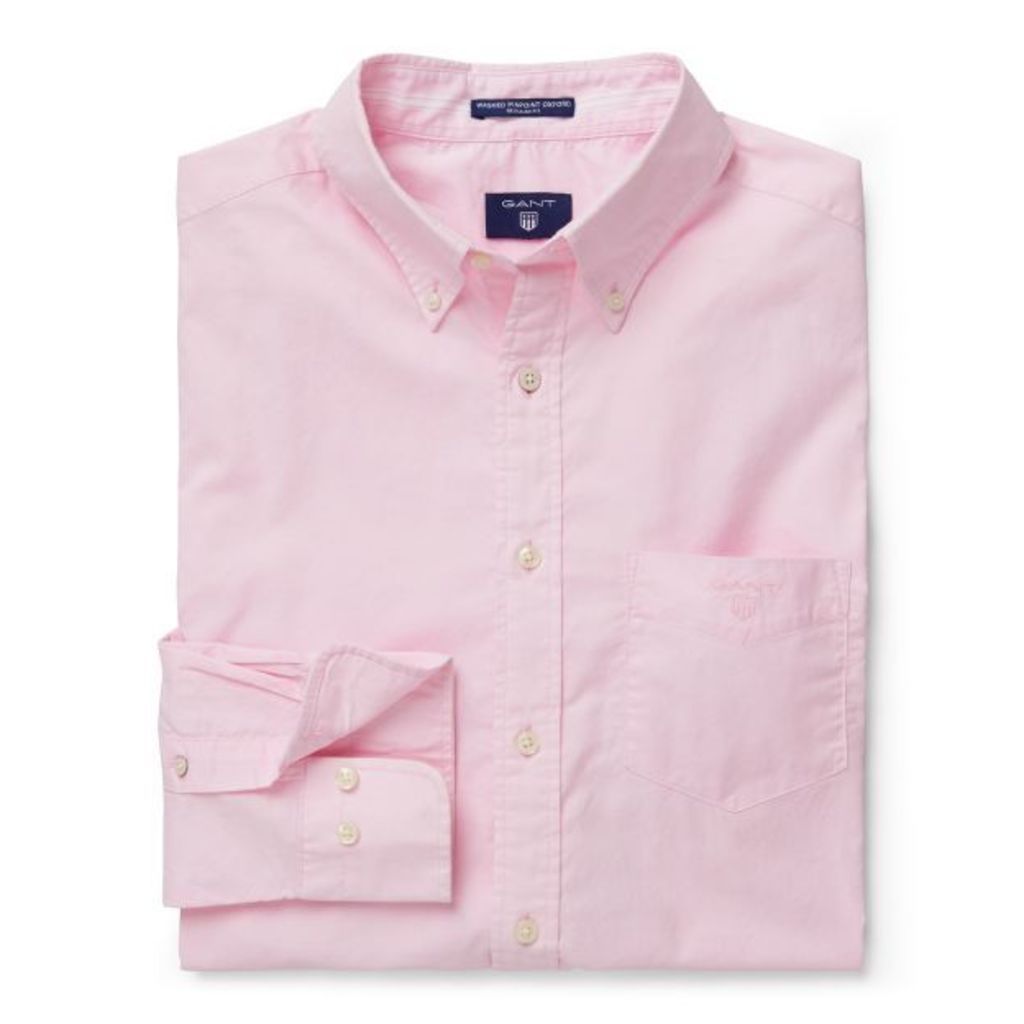 Washed Pinpoint Oxford Shirt - California Pink