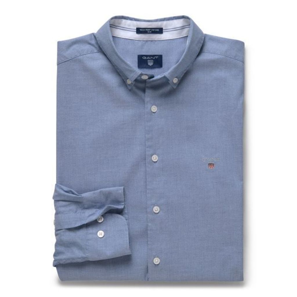 Tech Prep Slim Fit Oxford Shirt - College Blue