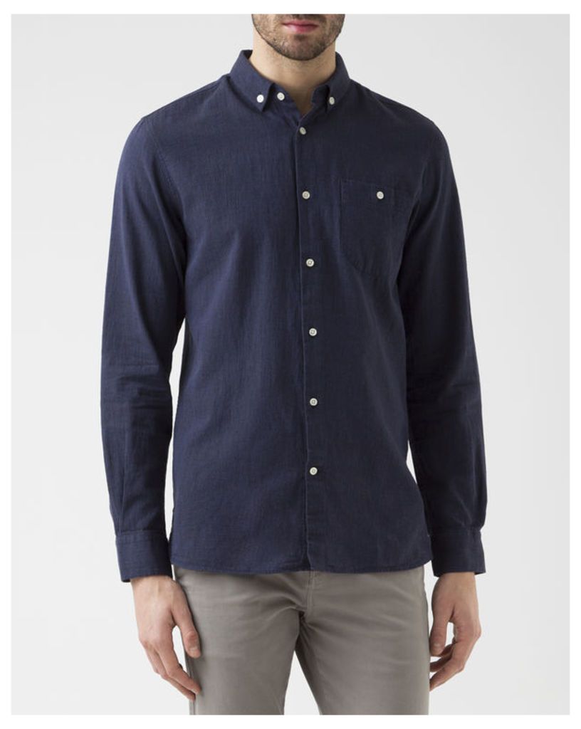 Navy Blue Print Shirt