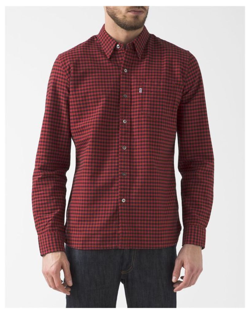 Red Gingham Oxford Shirt