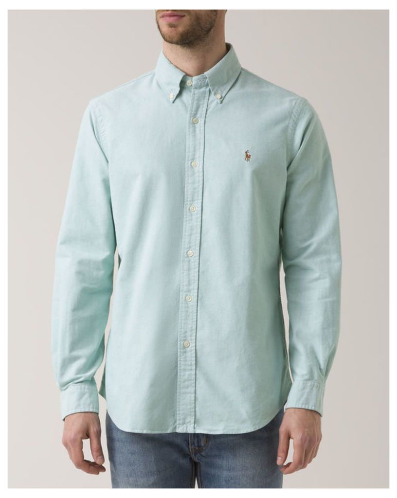 Sea Green Custom Fit Oxford Shirt
