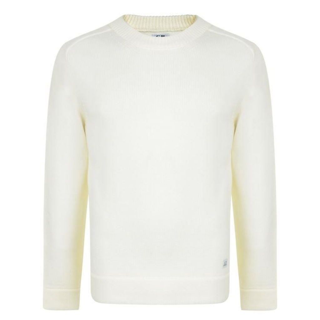 CP COMPANY Crew Ribbed Knitted Jumper