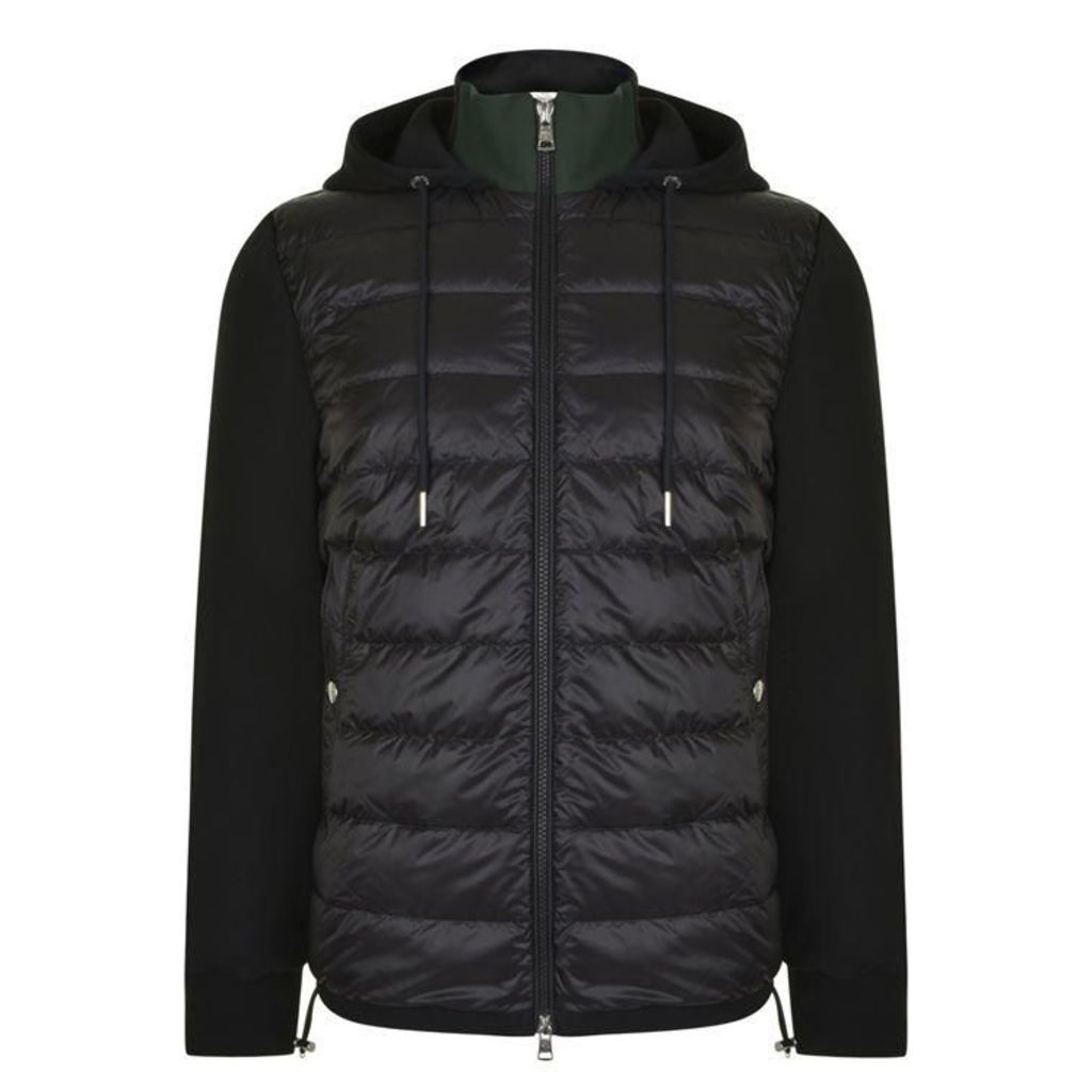 MONCLER Quilted Front Hooded Sweatshirt