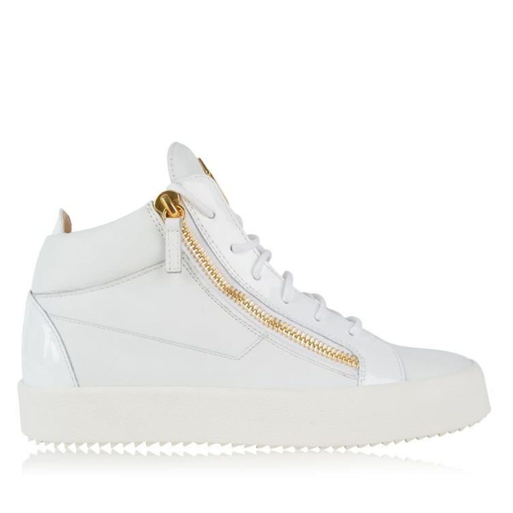 GIUSEPPE ZANOTTI May Leather Zip High Top Trainers