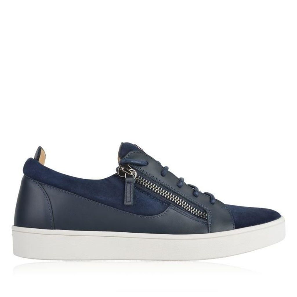 GIUSEPPE ZANOTTI Suede And Leather Brek Trainers