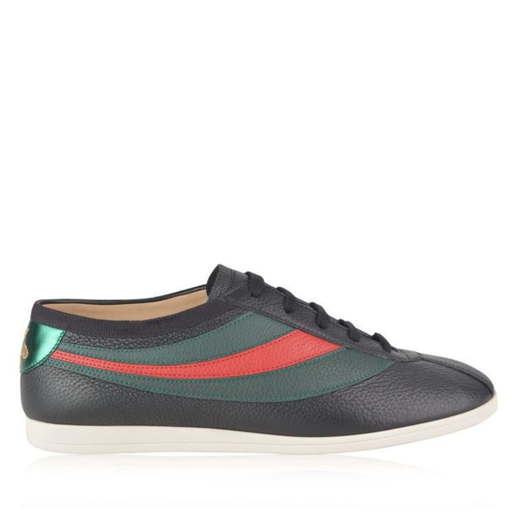 GUCCI Leather Lace Court Trainers
