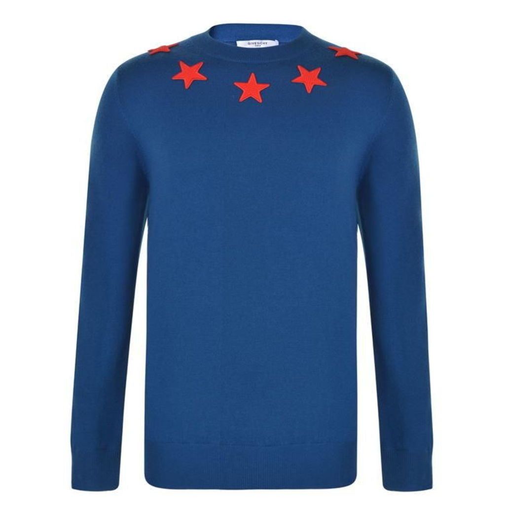 GIVENCHY Star Applique Knitted Jumper