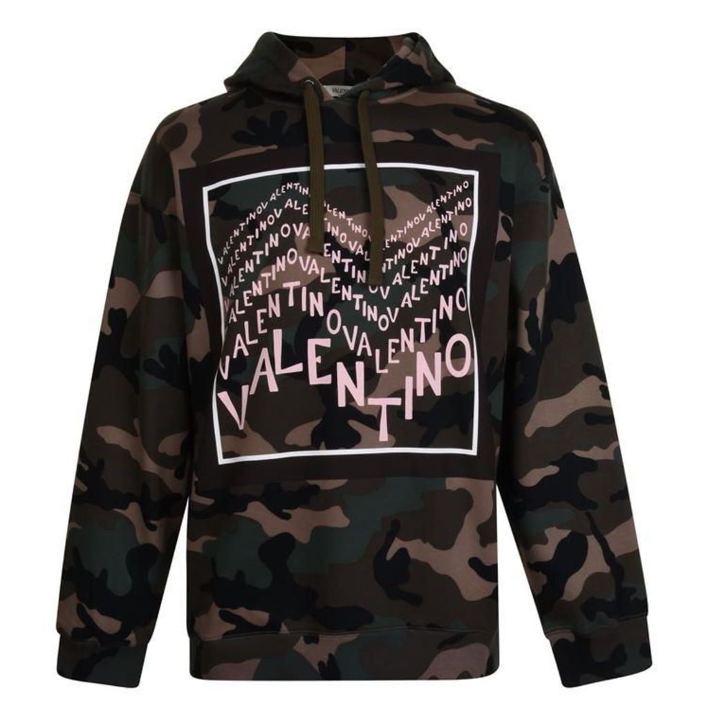 Valentino Camouflage Hooded Sweatshirt