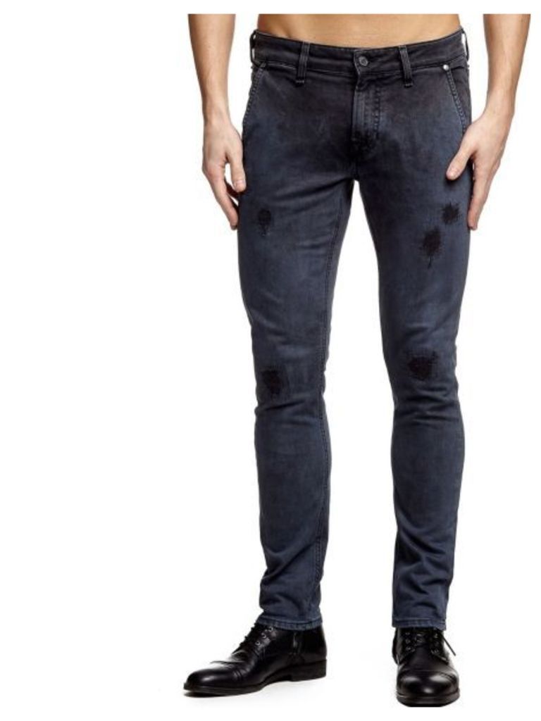 Guess Uneven Dye Superskinny Chino Jeans