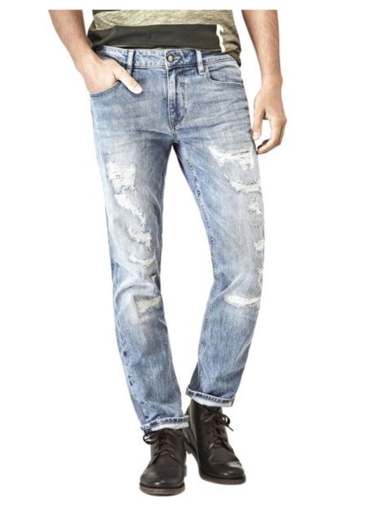 Guess Skinny Jeans With Ripped Front