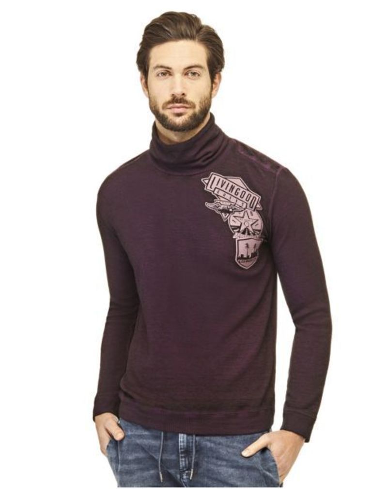 Guess Sweater With AppliquÃ© On The Front