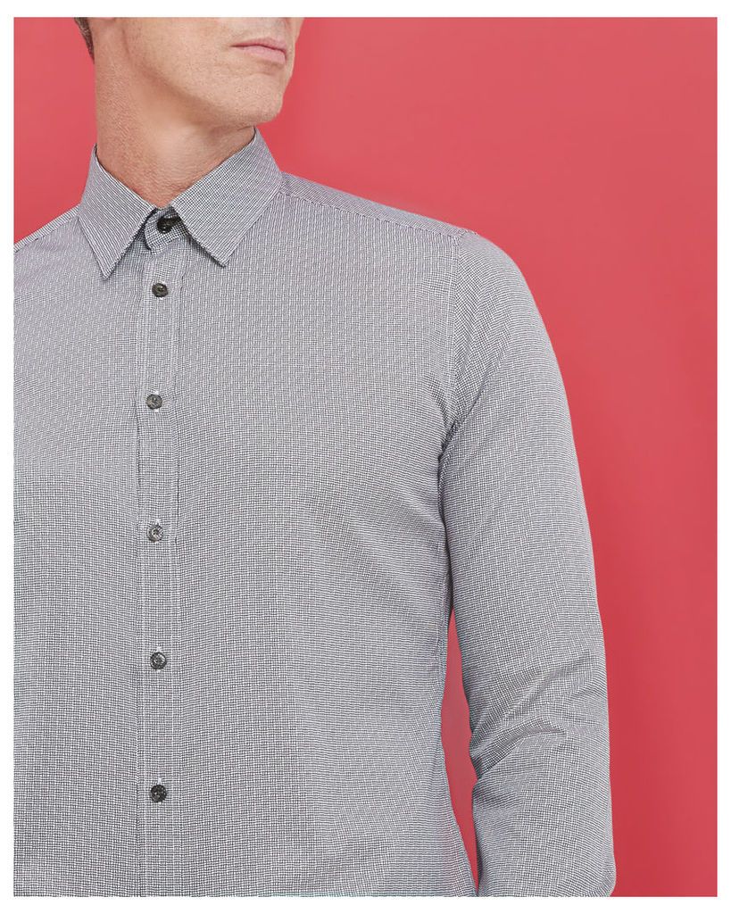 Ted Baker Wavy lines cotton shirt White