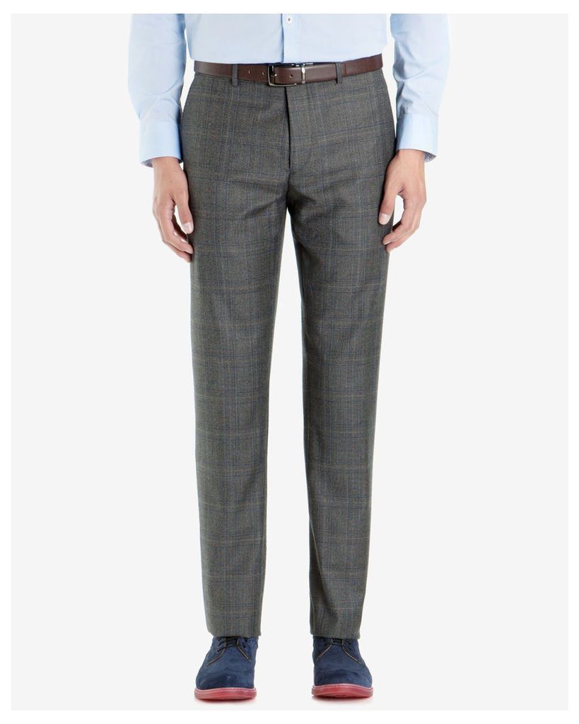 Ted Baker Deconstructed checked suit trousers Grey