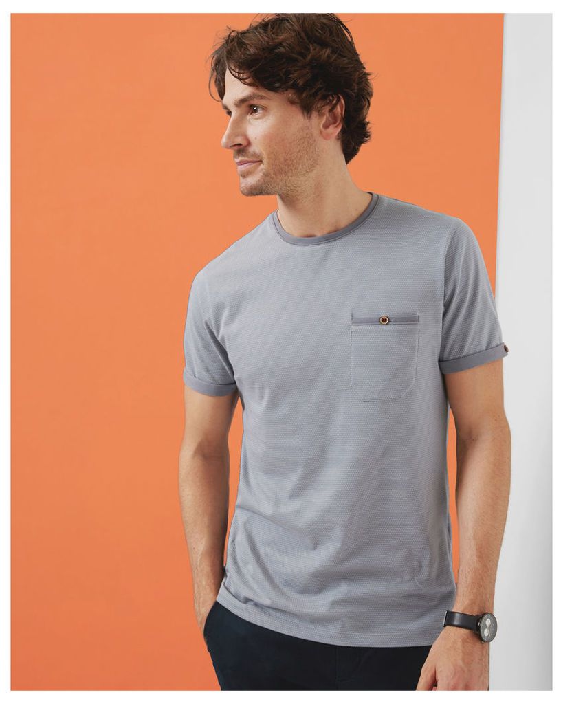 Ted Baker Spotted cotton T-shirt Light Grey