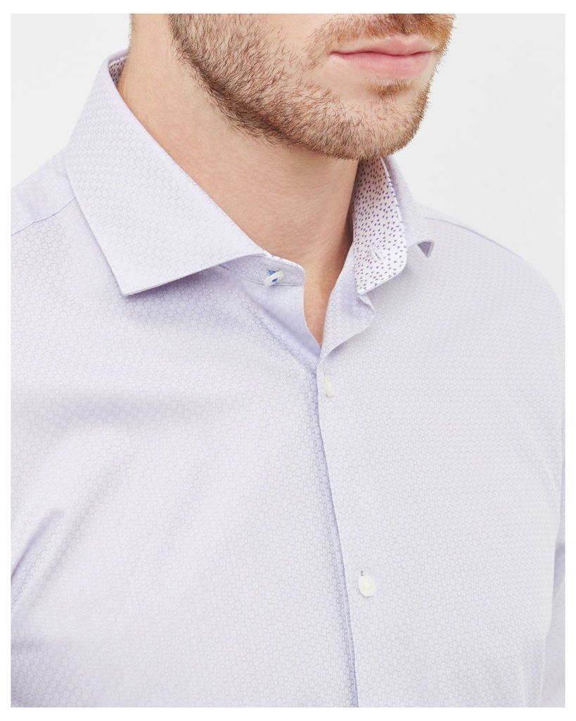 Ted Baker Geo pattern cotton shirt Purple