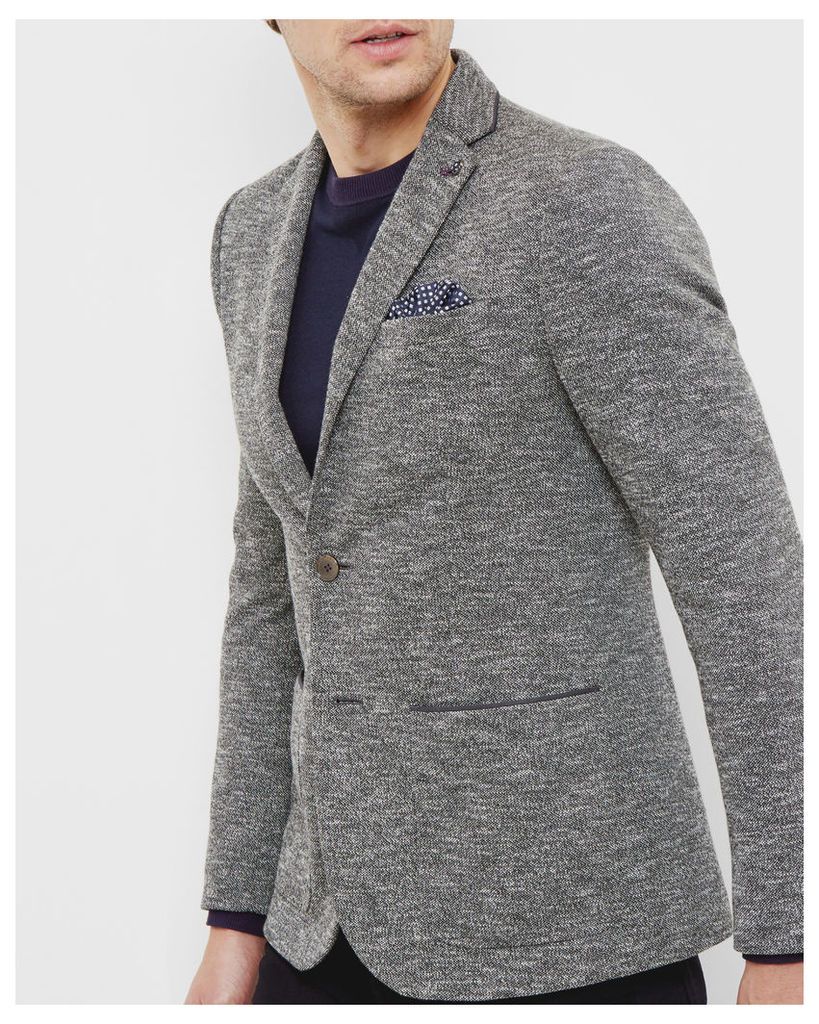 Ted Baker Textured jersey blazer Charcoal