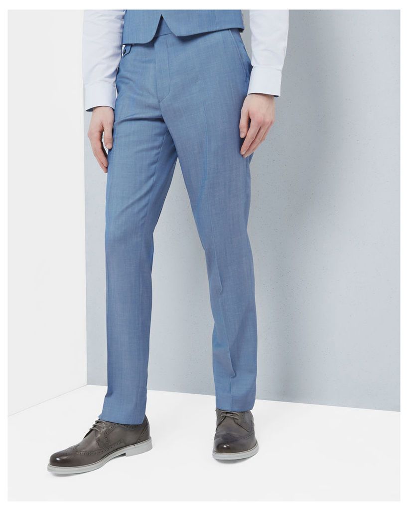 Ted Baker Wool classic fit trousers Light Blue