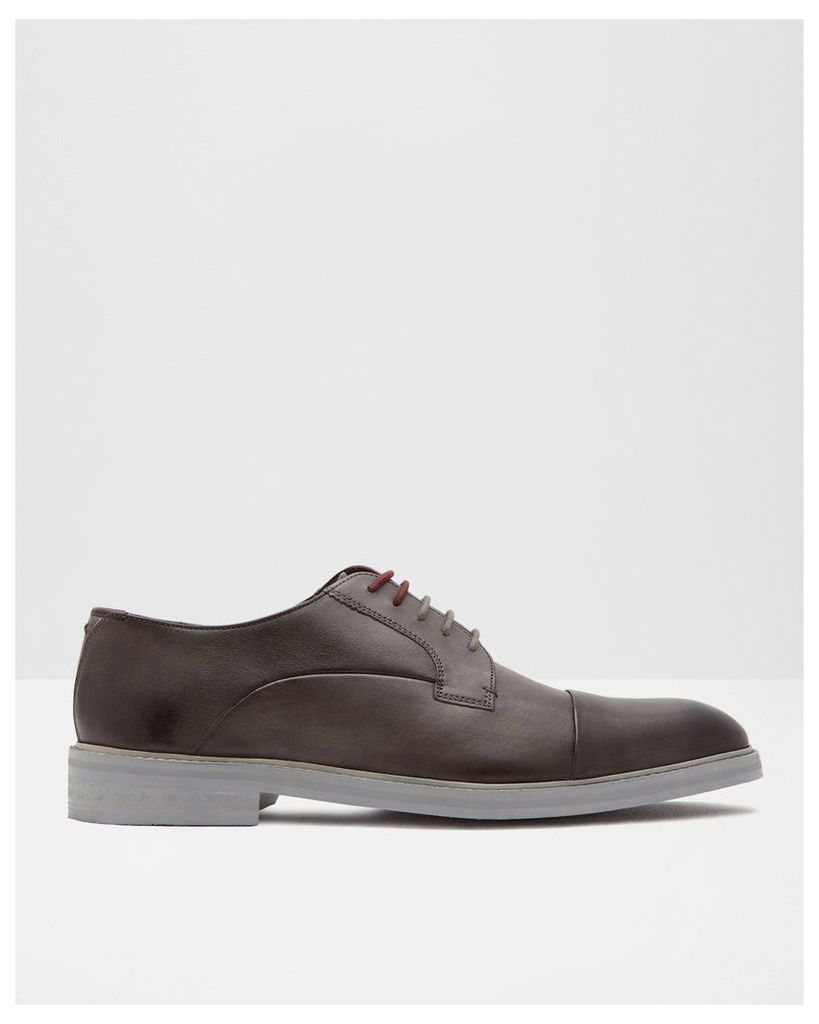 Ted Baker Toe cap leather derby shoes Grey