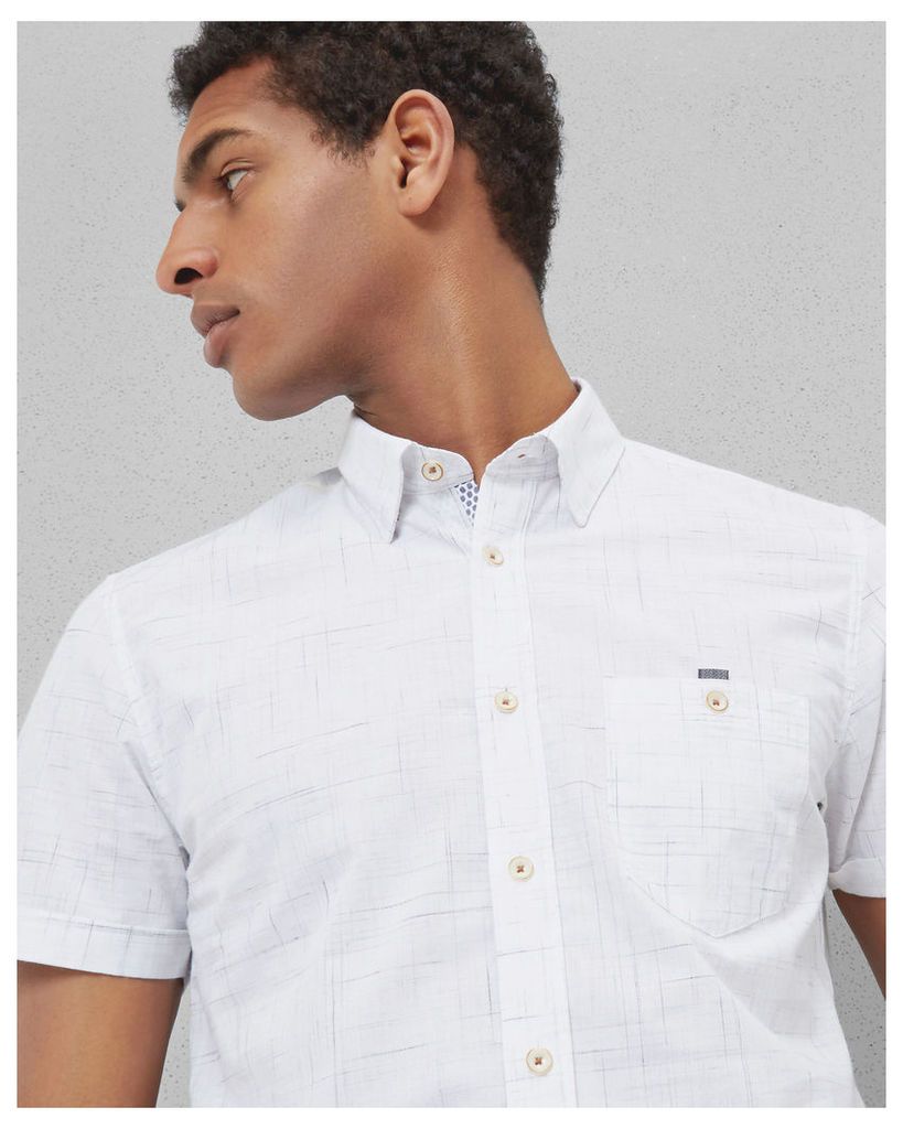 Ted Baker Checked cotton shirt White