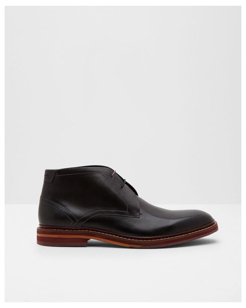Ted Baker Leather Derby boots Black