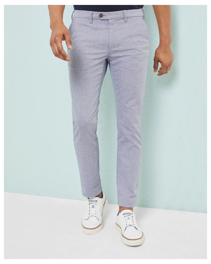 Ted Baker Slim fit textured chinos Navy